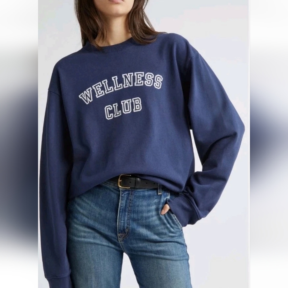 Sporty & Rich Blue Sweatshirt "Wellness Club" - Picture 9 of 9